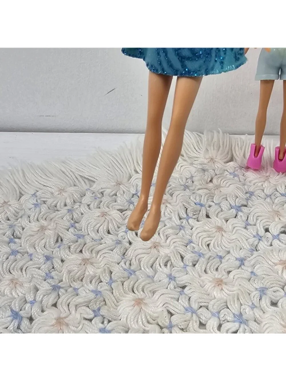 Zuru 5 Surprise Mini Fashion Dolls Lot of 3 Blue Pink Purple Hair Skirt